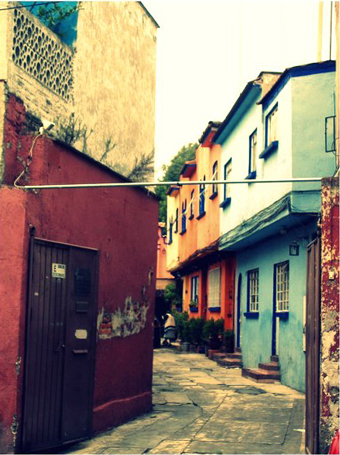 strade colorate di Coyoacan